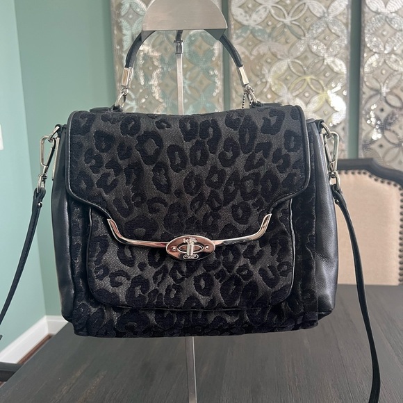 Coach Sadie Madison Chenille Ocelot Leopard Satchel - Picture 10 of 12